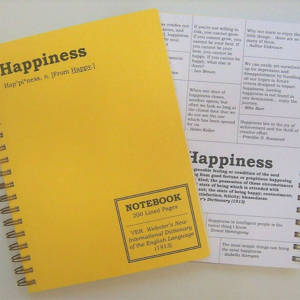 LITERARY LABRADOR "Happiness" Notebook